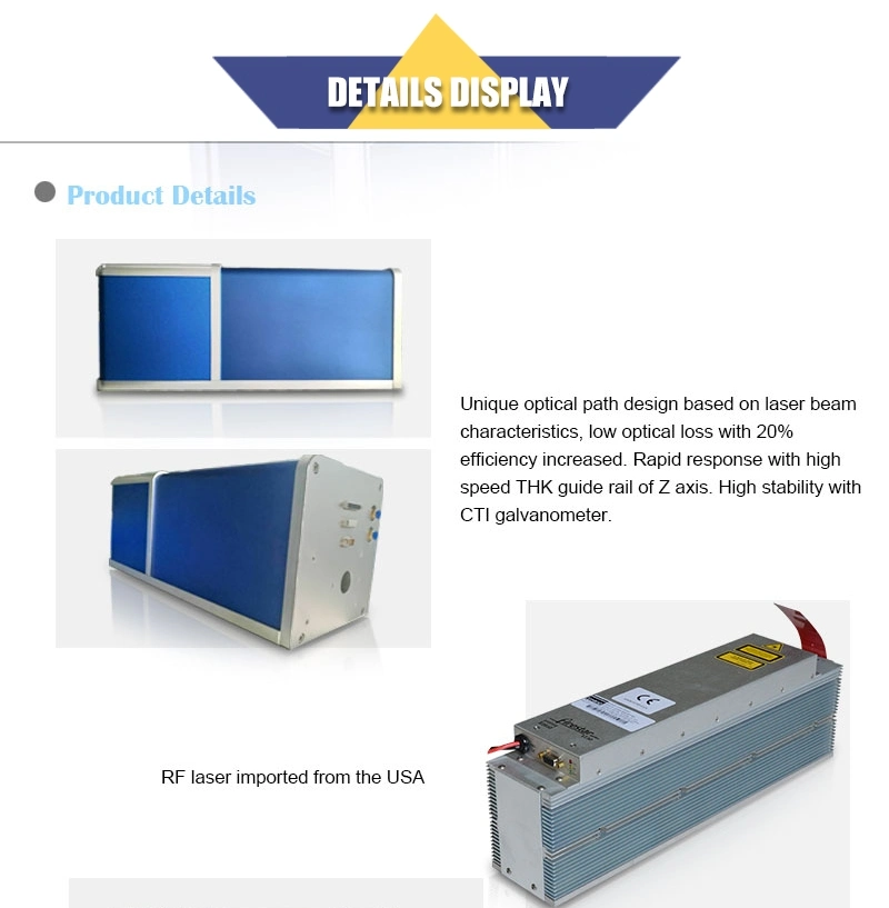 Large Format Dynamic Focusing CO2 Laser Marker for Marking Wedding Card