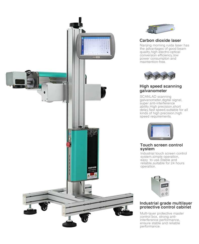 Price 20W RF Tube Online Flying CO2 Laser Marking Machine