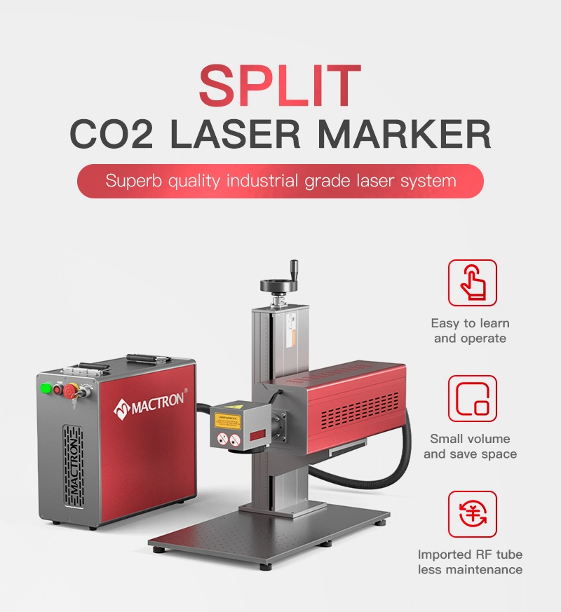 CO2 Bamboo Handicrafts Galvo RF Laser Marking Machine