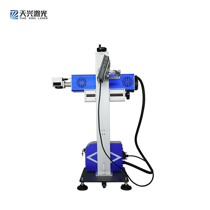 Pet Plastic Bottles PVC Pipes Cable Laser Printer Online 30W 60W CO2 Flying Laser Marking Machine