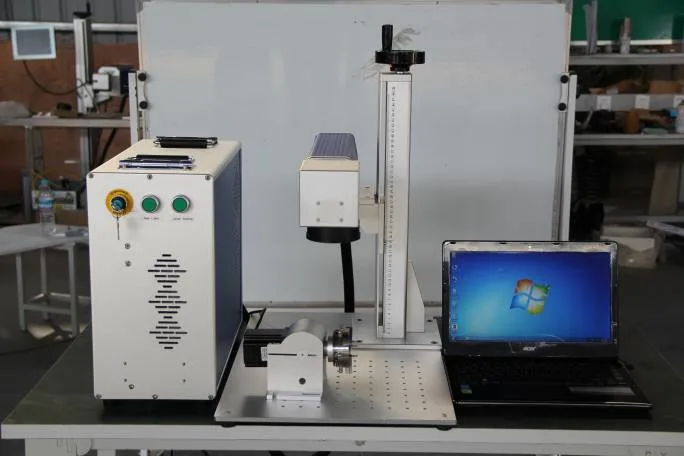 Split Desk Portable Type 20W 30W 50W Fiber CO2 Laser Marking Machine