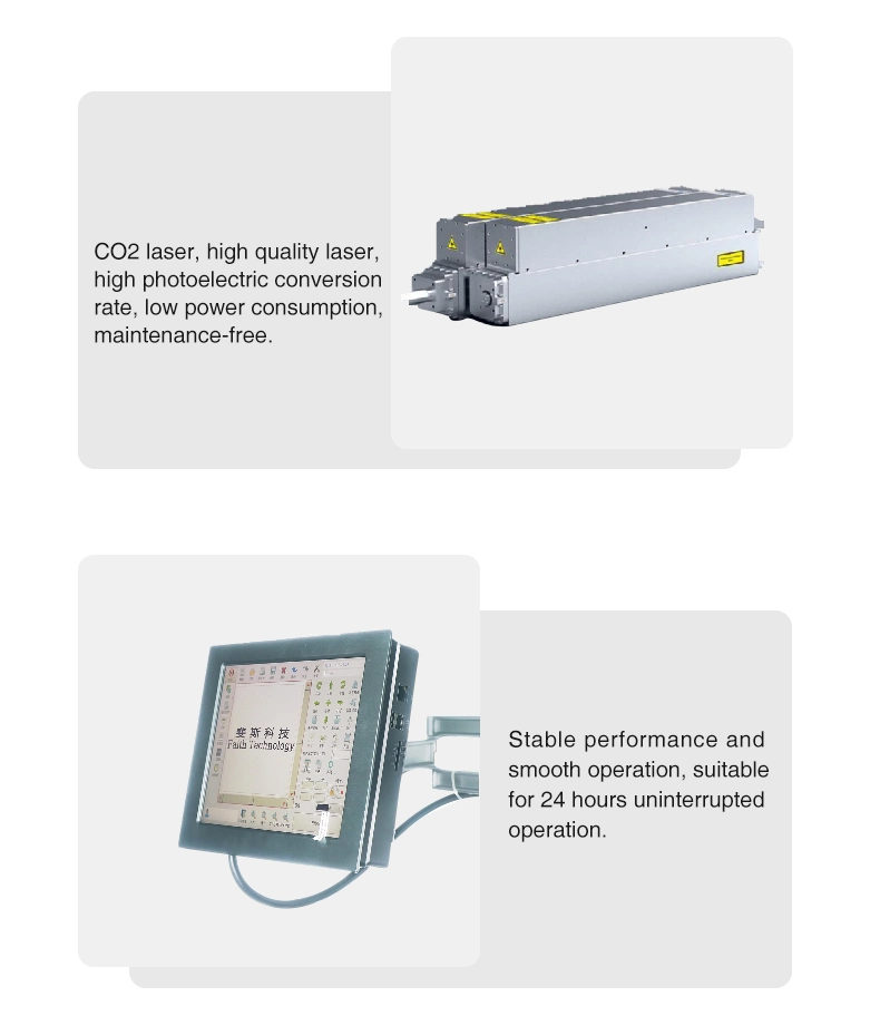 Static CO2 Laser Marking Machine for Pharmaceutical Cosmetics Food PE PP Numbering Qr Bar Codes System