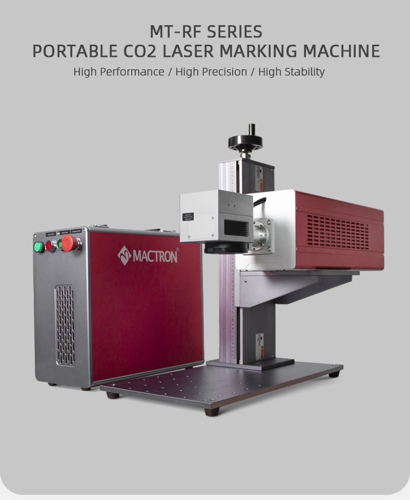 Portable Price 30W CO2 Fiber Laser Marking Machine for Food/Plastic/Wood