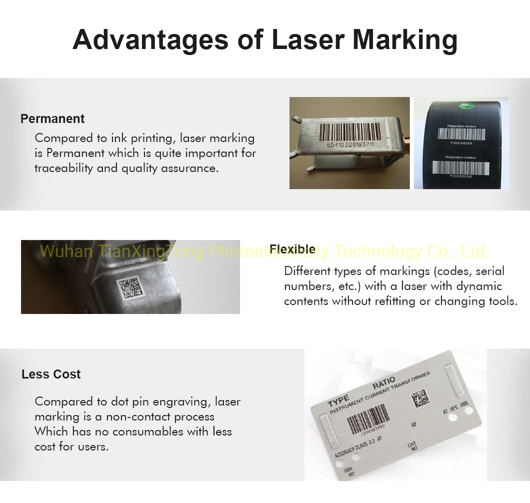 Pet Plastic Bottles PVC Pipes Cable Laser Printer Online 30W 60W CO2 Flying Laser Marking Machine