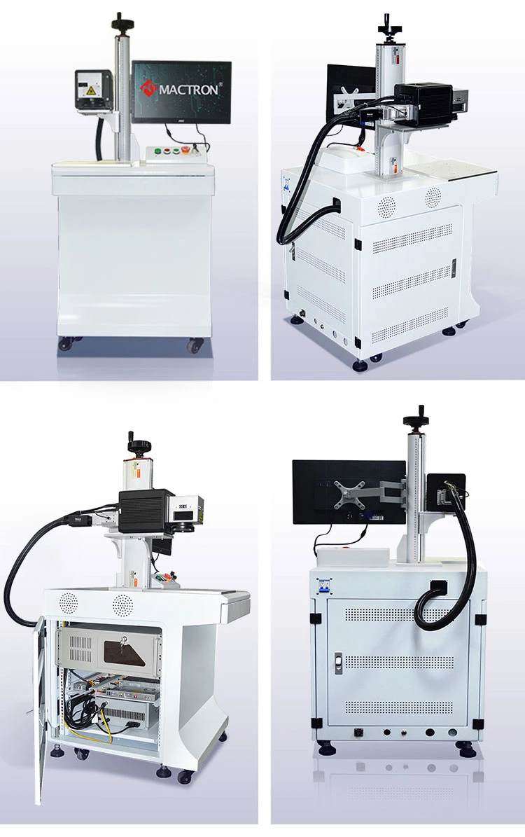 20W Closed Cabinet Dynamic Focusing Fiber Laser Marking Machine for Nonmetal and Metal