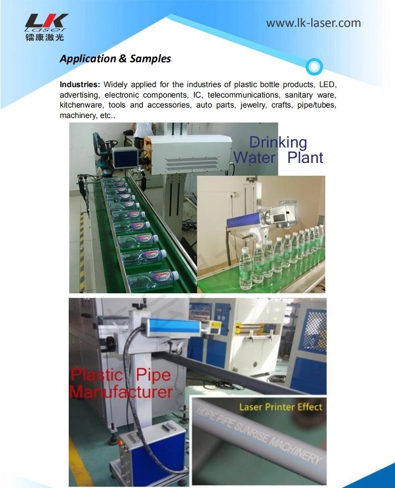 Flying Fiber Laser Marking Machine Plastic Bottles Automatic Laser Marker Date Serial Number Flying Laser Marking Equipment CO2 Laser Marking Machinery Price