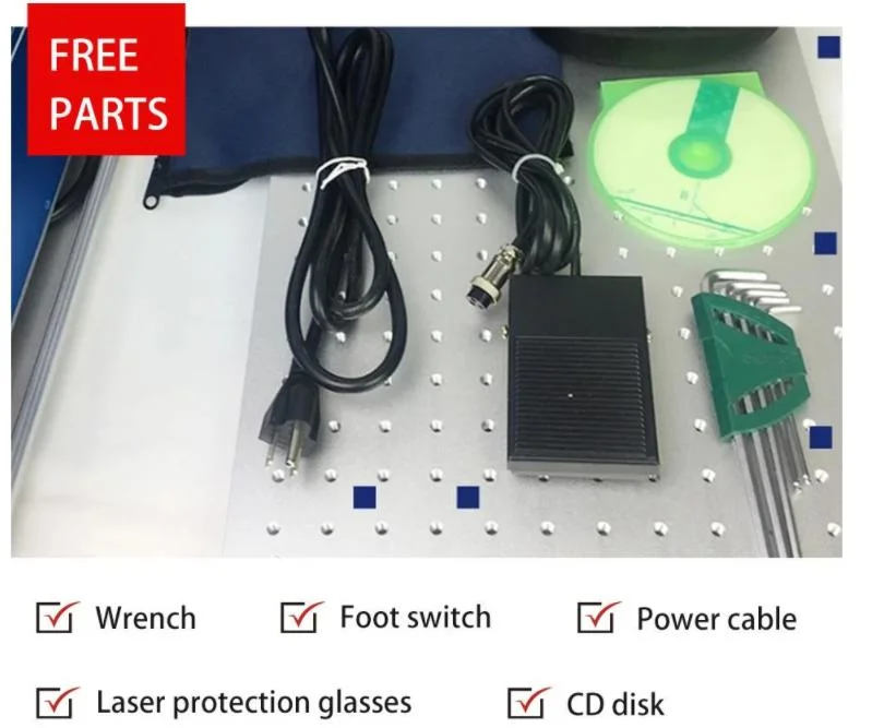 Cabinet Portable Type Raycus Max Jpt Ipg 20W 30W 50W 100W Fiber CO2 Laser Marking Machine