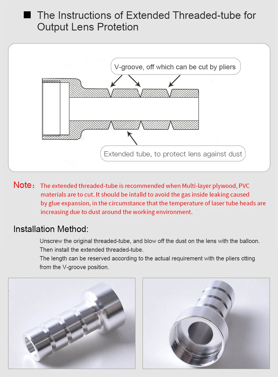 Laser Tube Reci W2 100W CO2 Lamp Dia 80mm S2 Z2 V2 for 80W 90W Engraver Marking Machine Matching with Dy13 Laser Power Supply