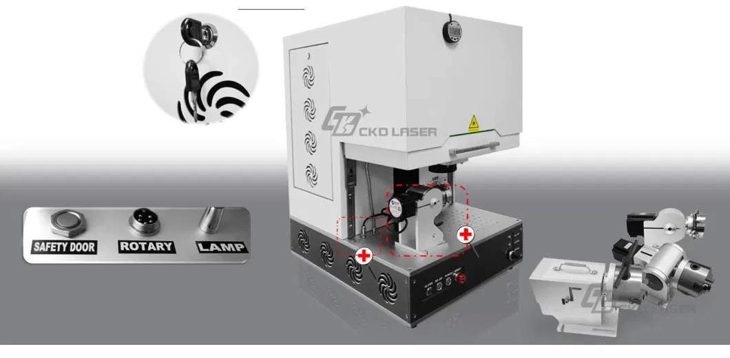 Closed Fiber Laser Marking Machine for Metal Engraving Cutting Logo Printing Multi-Function