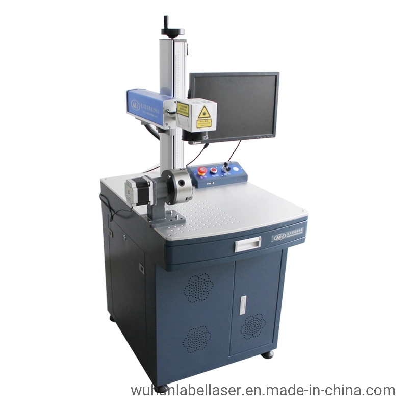 Small Mini 3D Color Portable Mopa Fibre Laser Raycus Metal Fiber Laser Marking Machine 20W 30W 50W 100W with Rotary