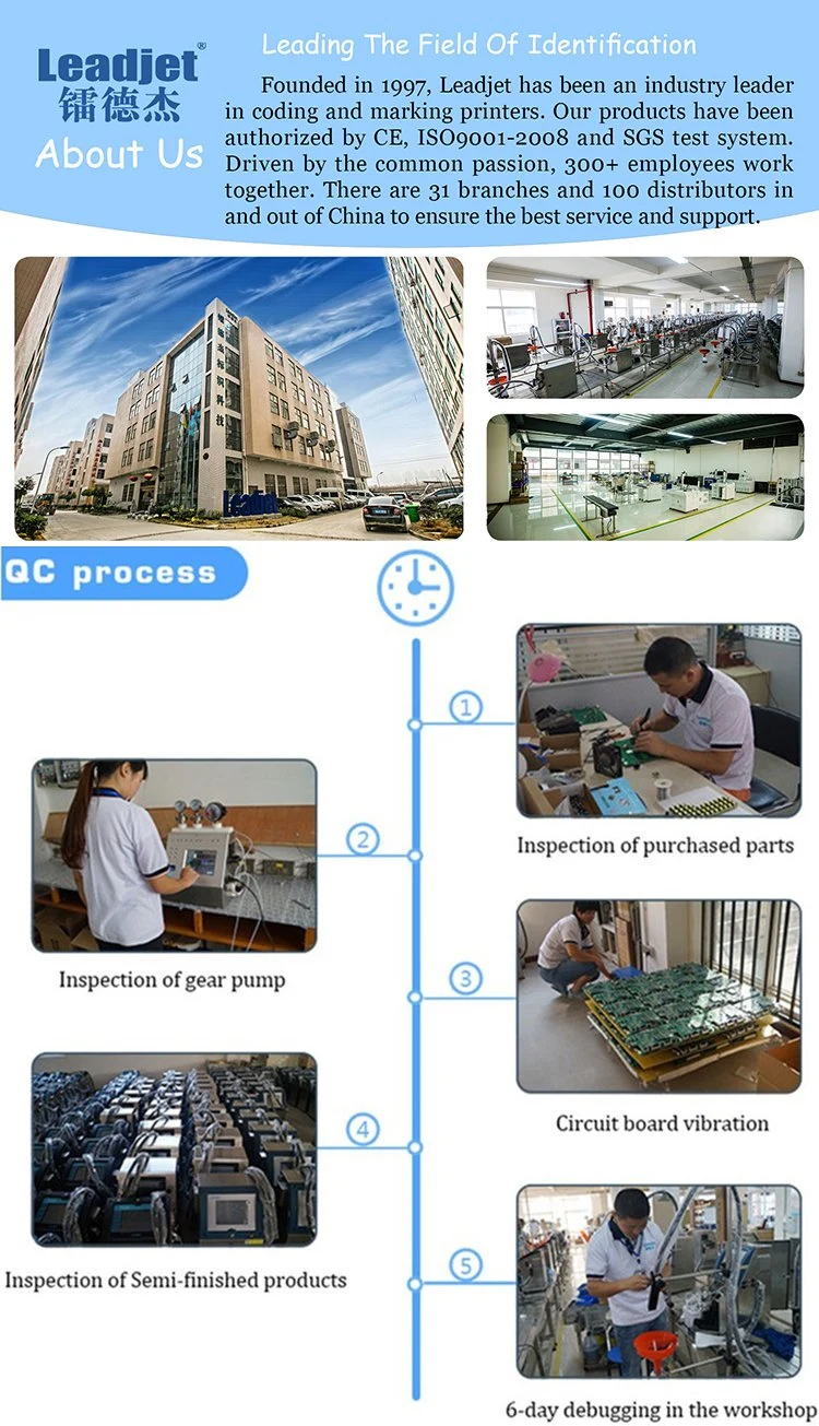 Leadjet 10W CO2 Laser Production Date Marking Machine Laser Printer Manufacturer