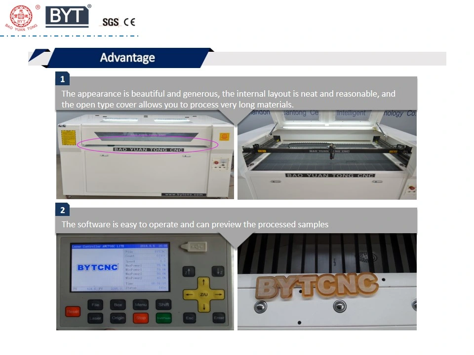 Hot Sales Laser Cutting and Engraving Machine for Plastic Wood Cloth Rubber