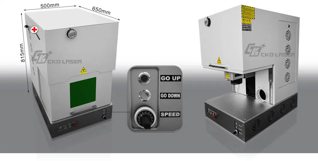 Closed Fiber Laser Marking Machine for Metal Engraving Cutting Logo Printing Multi-Function