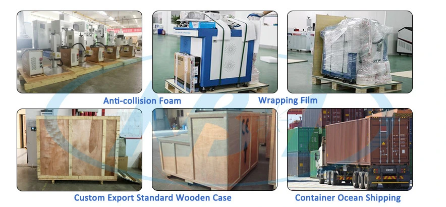 30W 60W Motorized Z Axis CO2 Laser Marking Machine with Rotary