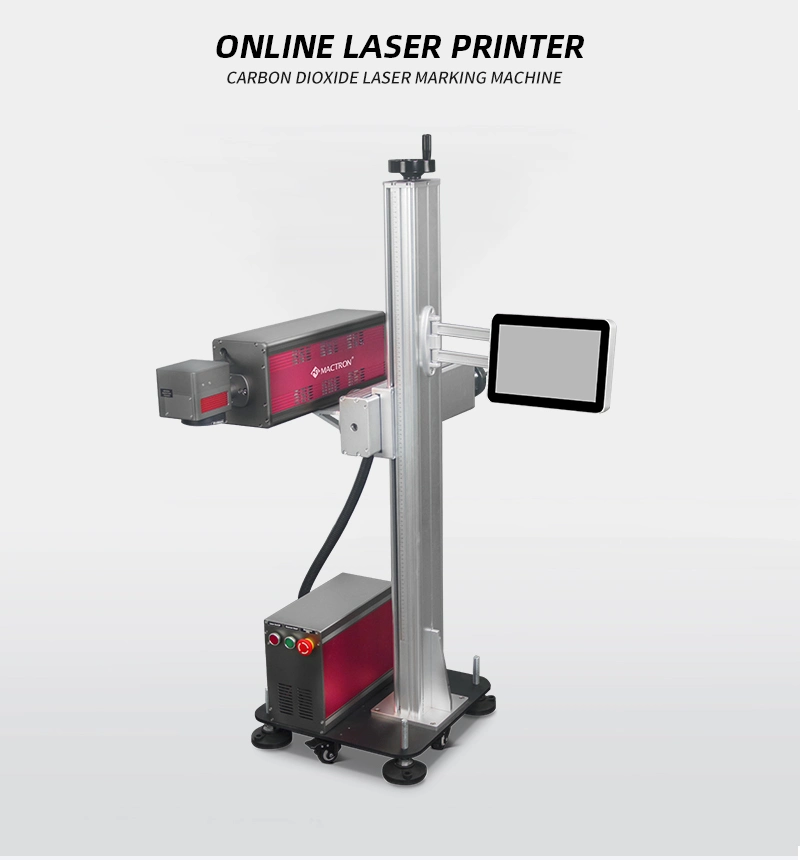 China Flying CO2 Laser Marking Machine on Plastic Price