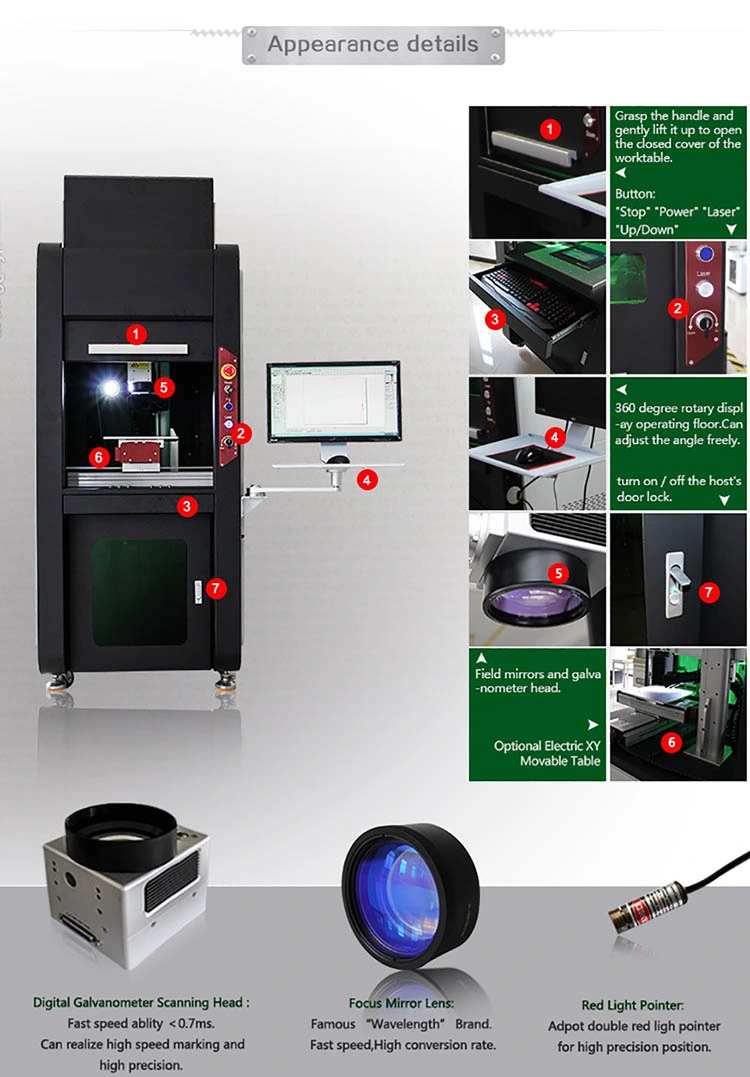 Full Closed Fiber Laser Marking Machine for Metal