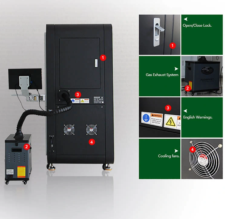 Full Closed Fiber Laser Marking Machine for Metal