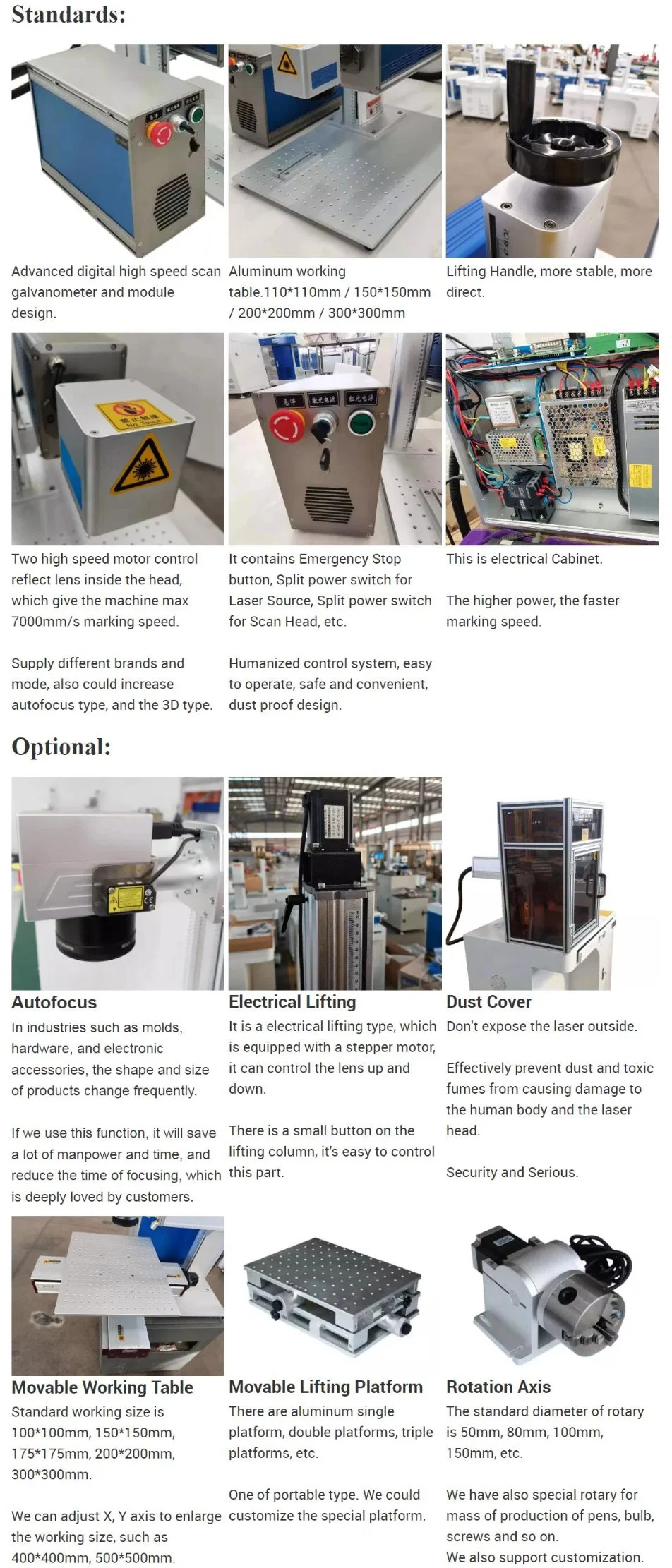 Mini Air Cooling CO2 Laser Marking Machine Price for Wood Marking Engraving