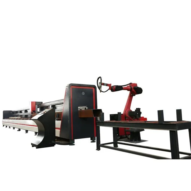 CNC Plasma Cut H-Beam 8 Axis Metal Pipe Cutting Machine