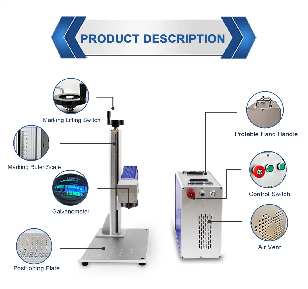 CO2 Laser Marking Machine with Conveyor Belt for Pen Marking Engraving