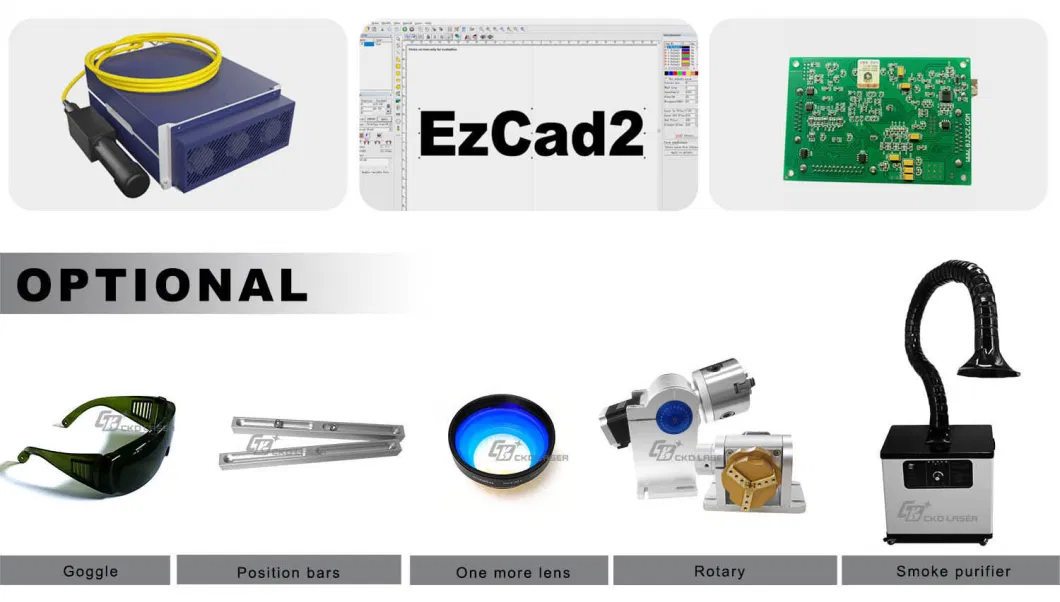 Closed Fiber Laser Marking Machine for Metal Engraving Cutting Logo Printing Multi-Function