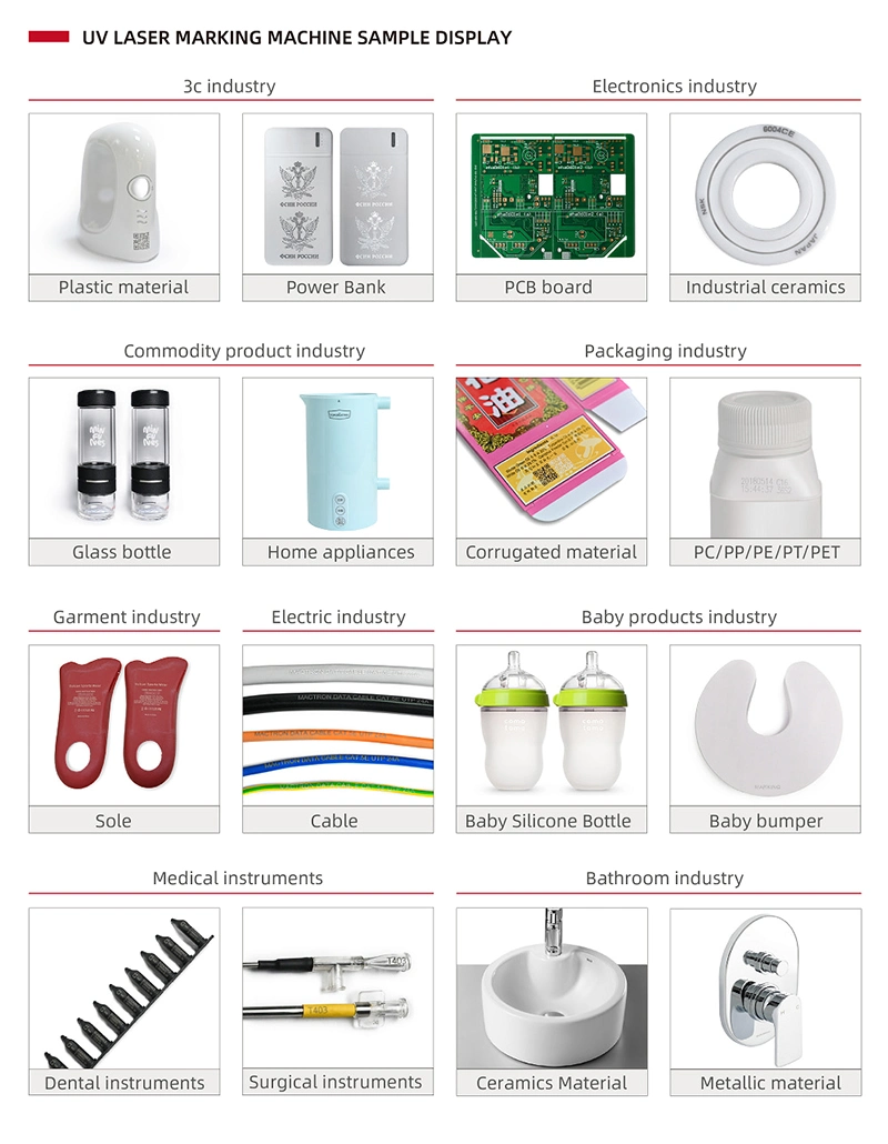 Fiber CO2 UV Laser Marking Machine