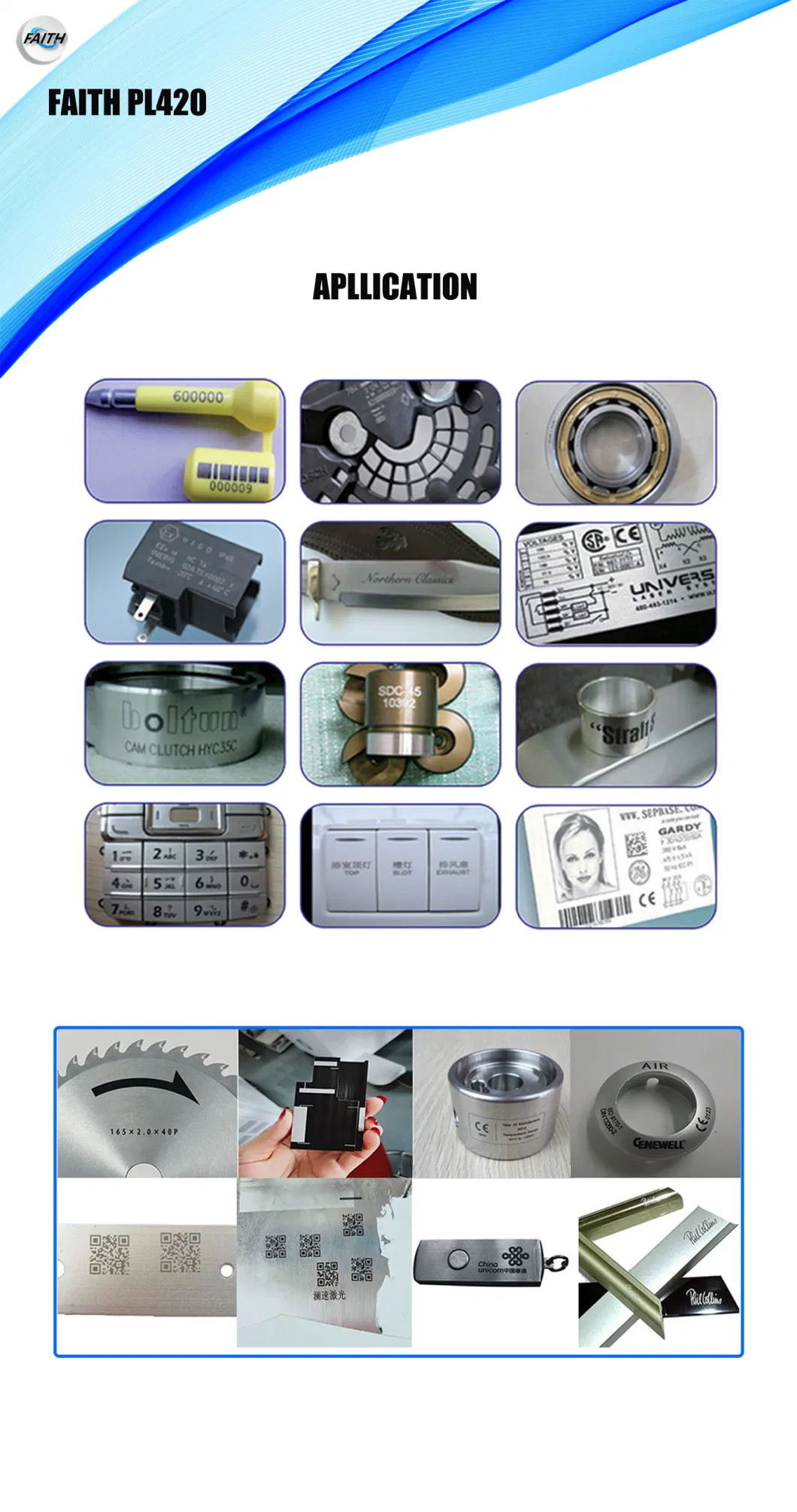 Faith Mini CO2 Laser Steel Marking Machine for Labeling Engraving