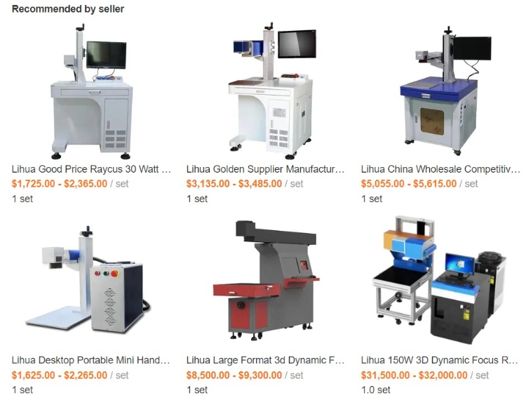 Lihua Golden Supplier Manufacturer 30w 50w 60w Dawei Davi Rf Galvo Co2 Docod Laser Marking Engraving Machine Price