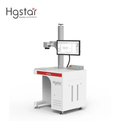 Эффективное обслуживание Hgstar портативный мини-оптическое волокно CO2 УФ лазерный станок для лазерной маркировки маркер цены на металл и Non-Metal 10W 20W 30W 50W 60W 70Вт 100W