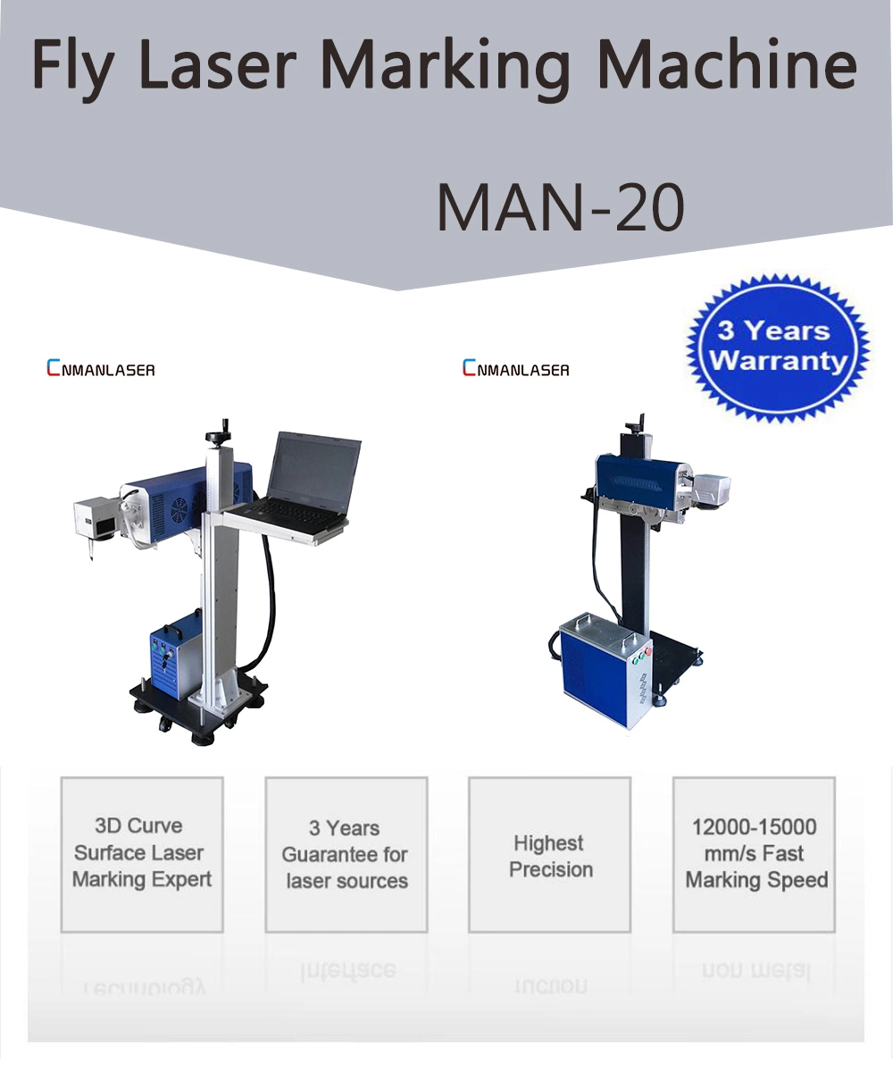 CO2 Fiber Online Fly Laser Marking Engraving Machine for Cable