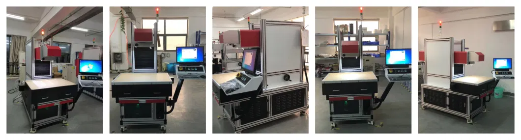 3D Dynamic Galvo Head CO2 Laser Marking Machine with Big Size 800*800mm for Non Metal Engraving