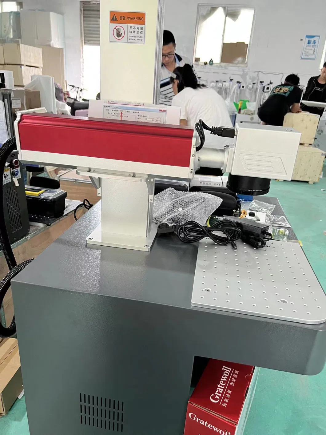 Jpt 80W, Ydflp-E-80-M7-M-R Desktop Raycus Max Jpt Ipg 20W 30W 50W 60W 100W UV Mopa Fiber CO2 Laser Marking Engraving Printing Machine