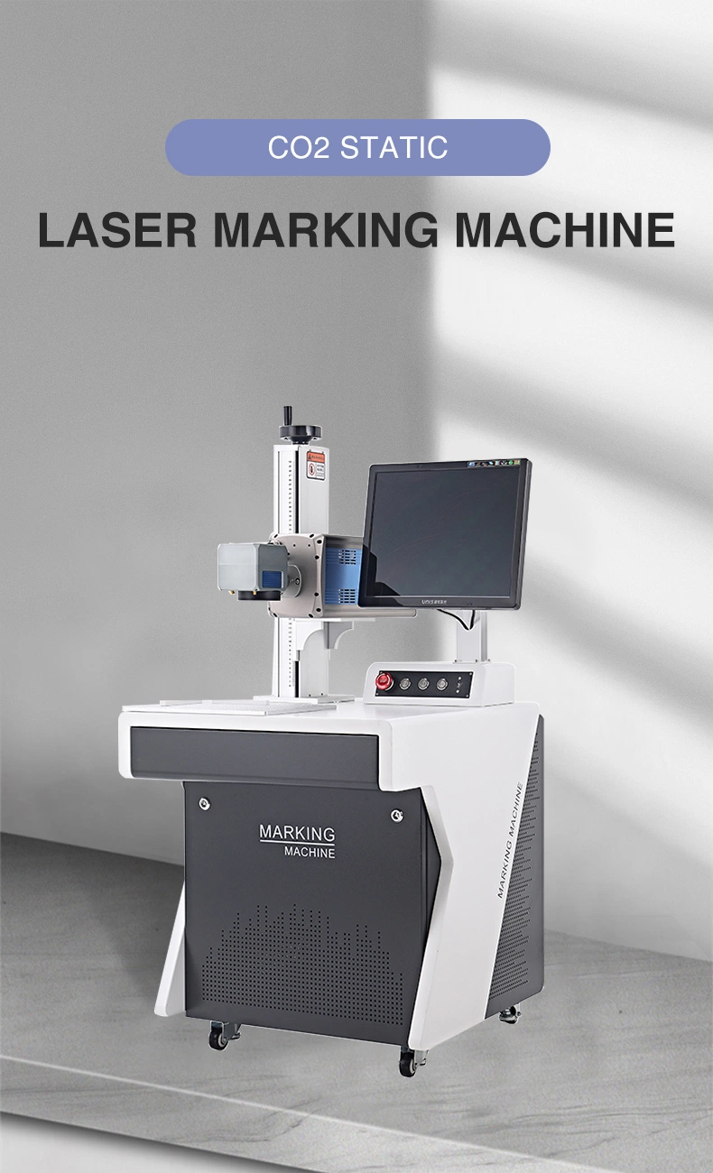 Cheap CO2 Laser Marker 20W Laser Marking Machine with Metal Tube for Clothe Jeans Towel