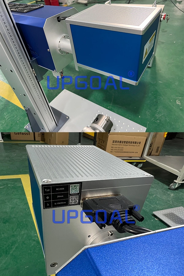 RF 40W CO2 Laser Marking Machine for Wood Textile Plastic Nonmetals Desktop Type