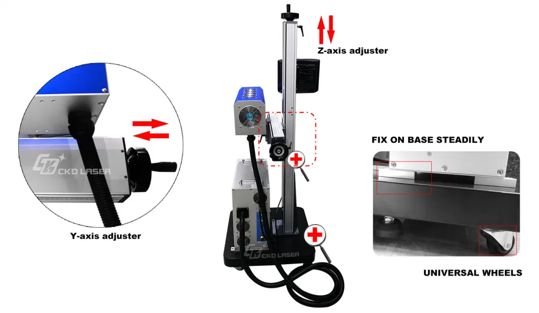 Expiry Date Coding Logo Printing Number Marking CO2 Laser Flying Machine for Plastic Water Bottle Pharmaceutical Cosmetics Food PE PP Numbering Cable Marker