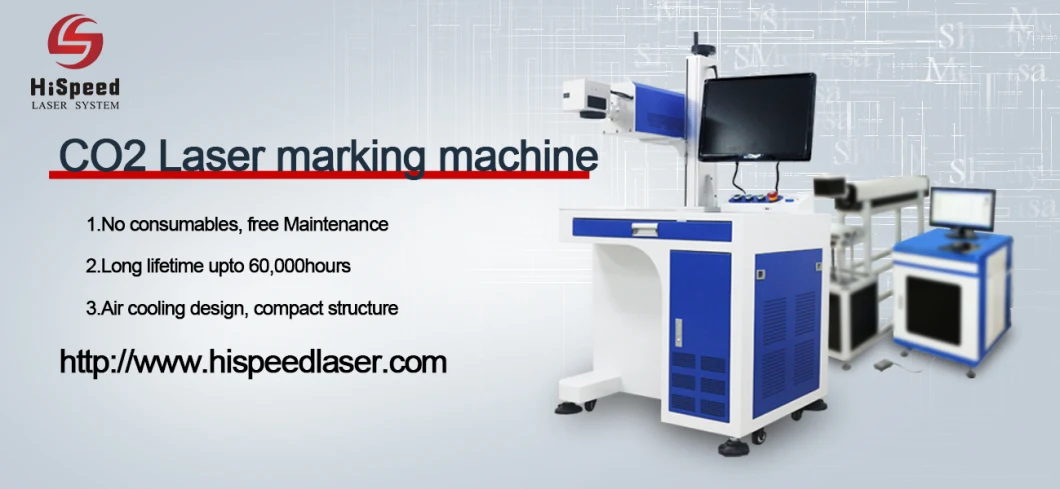 Hispeedlaser 100W CO2 Laser Coding Machine / Expiry Date Marking Machine