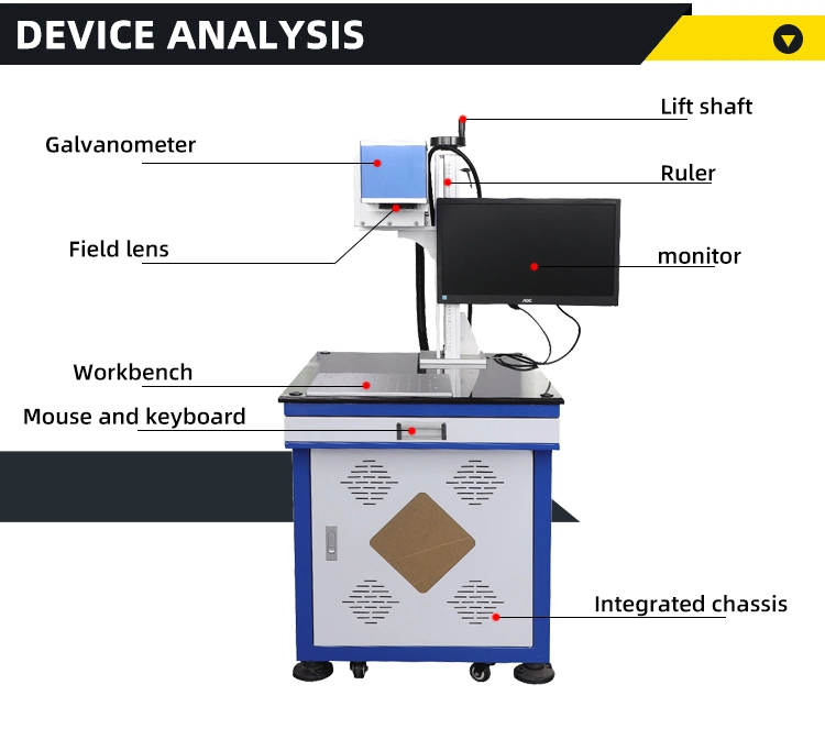 Desktop CO2 Laser Marking Machine Price 30W 50W for Nonmetal