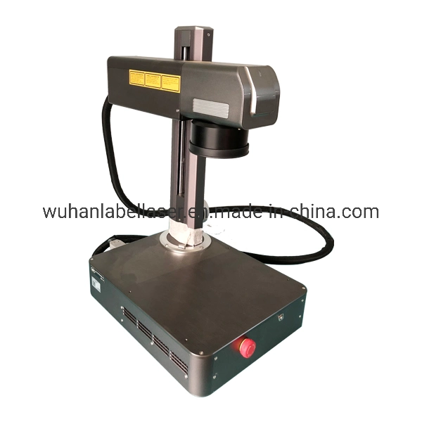 20W Mini Portable Fiber/CO2/UV Laser Marker Marking Machine Laser Engraver Engraving Equipment Label Logo Printing Machine for Plastic/Metal/PCB/Bottle