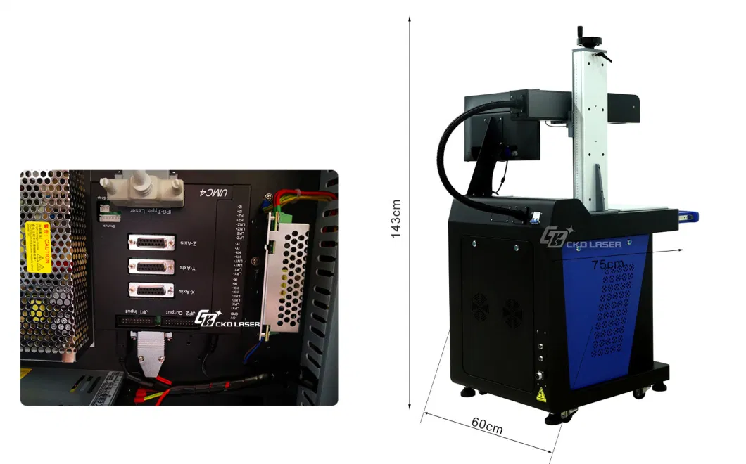 CO2/UV Online Fly Laser Marker Laser Engraving 3D Printing Machine Fiber Laser Marking Machine with Convey Belt for Key Phone Case Cable PCB Plastic Metal