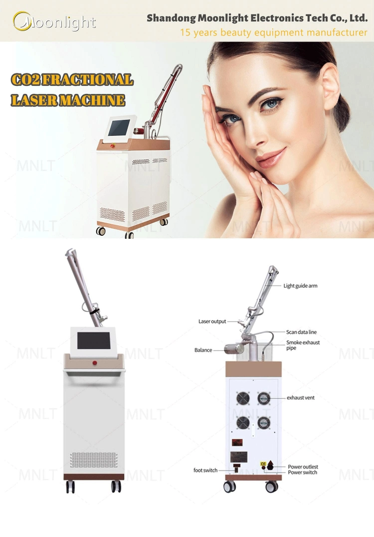 2023 Stretch Marks Acne Scar Removal CO2 Laser Machine RF Tube Skin Resurfacing CO2 Fractional Laser