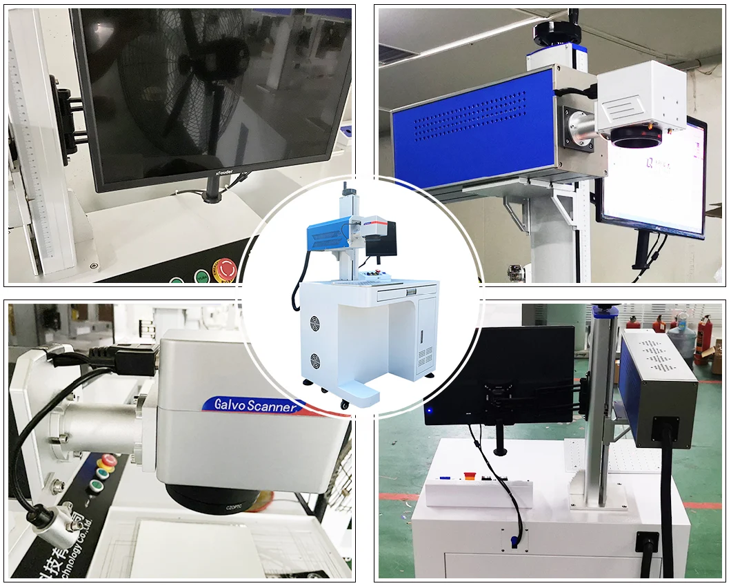 CO2 Pet Bottle Flying Building Materials 100 Watt Fiber Laser Marking Machine for Surgical Instruments