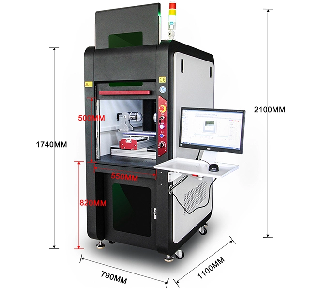 Enclosed Type UV 3W 5W 8W 10W 3D Laser Marker for Cosmetics Pharmaceuticals Food Polymer Materials Package