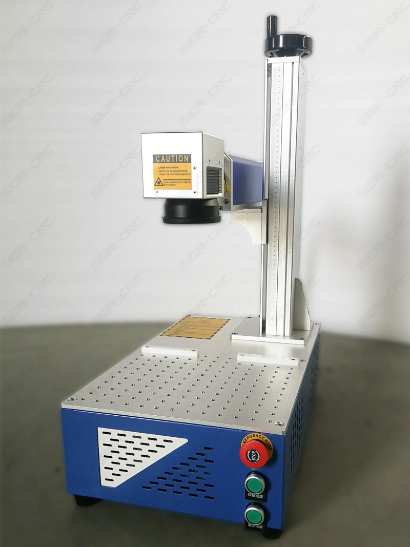 Rotary 3D Mini Metal Portable CO2 Optical Fiber Laser Marking Machine