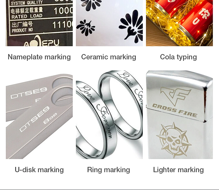 20W/30W/50W/ 3D/ UV/CO2/ UV Fiber Laser Marking Machine for Steel, Aluminum