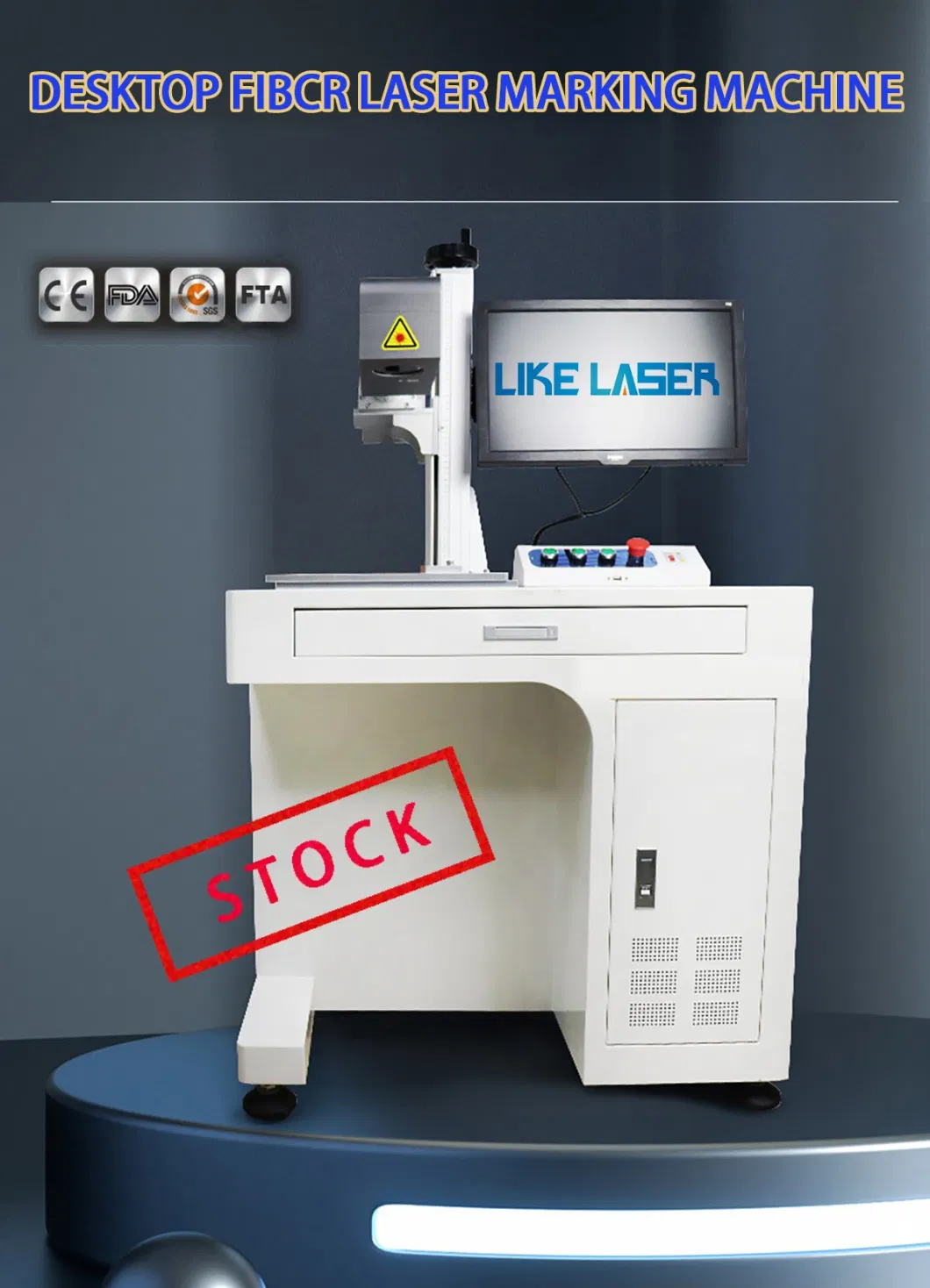 Fiber Laser Marking Machine 30W /50W Best High Z Axis Fiber Laser Marking Machine Desktop