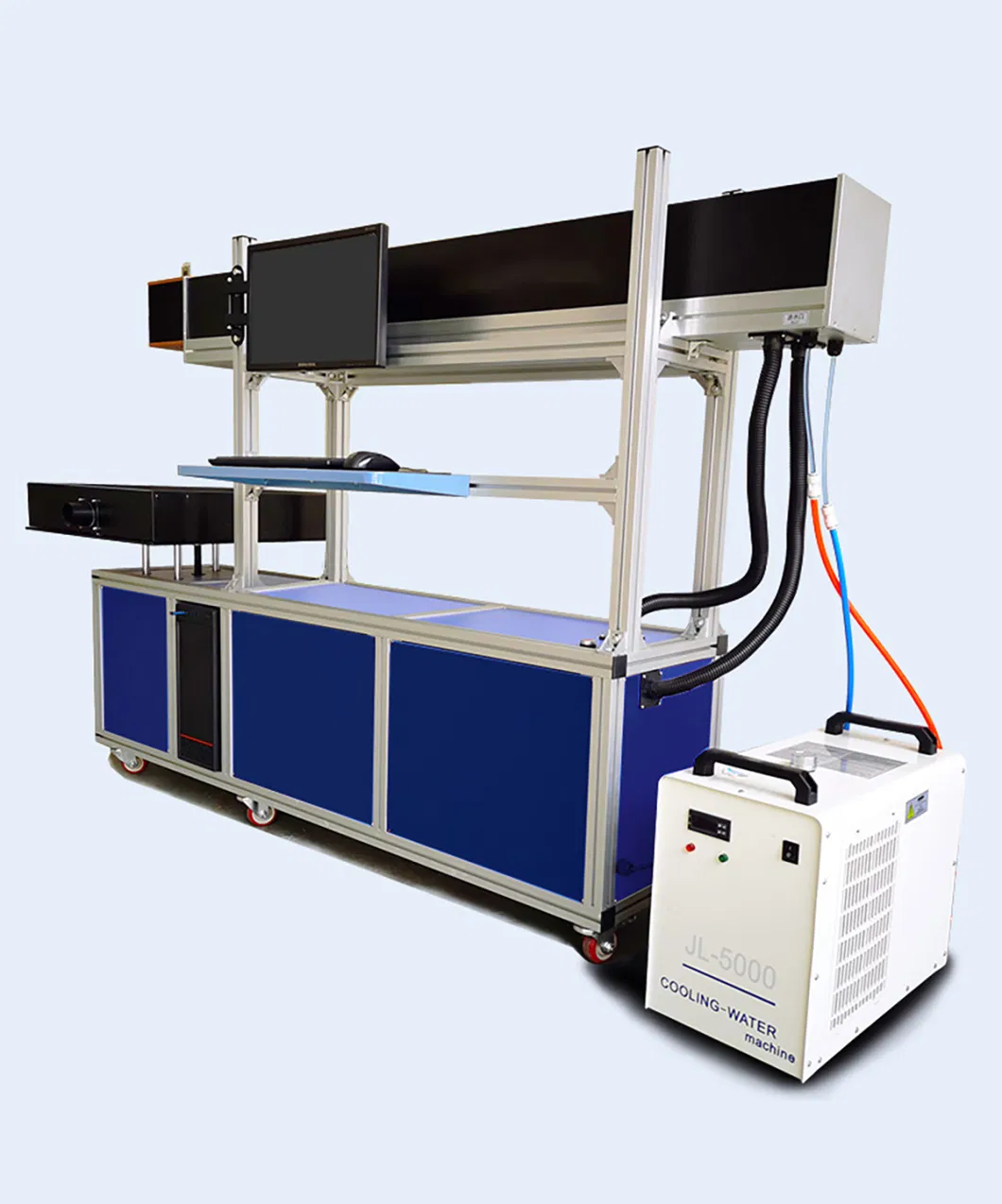 80W 100W 130W CO2 Galvo Laser Marking Machine for Glass Tube Ceramics Crystal Engraving