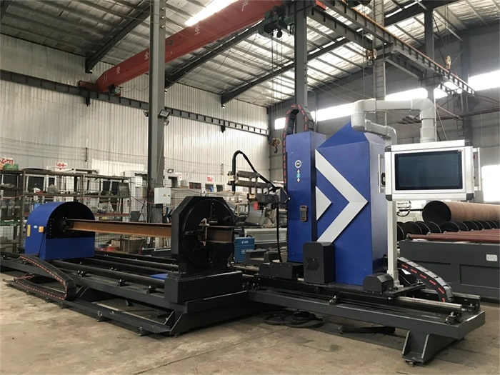 CNC Plasma Metal Cutting Machine with Square Tube Cutting Rotary Axis