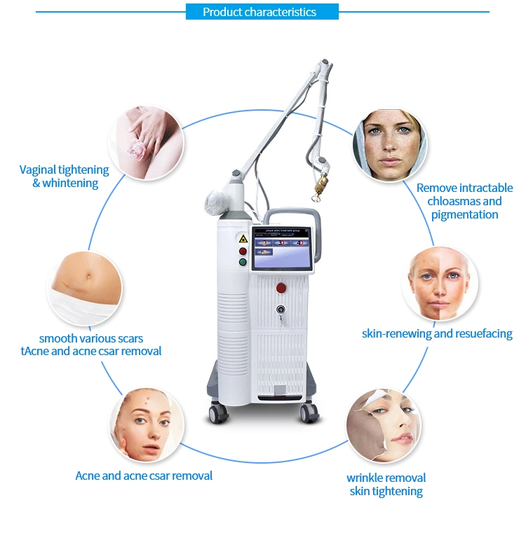 Face a Keloid Scar Pimple Fractional CO2 Laser Stretch Marks Acne Removal Machine