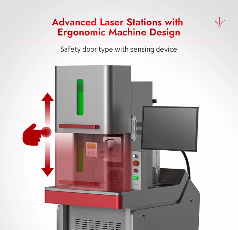 Laser Engraving Marking Machine with CO2 Laser Tube for Rubber Stamp/Wood