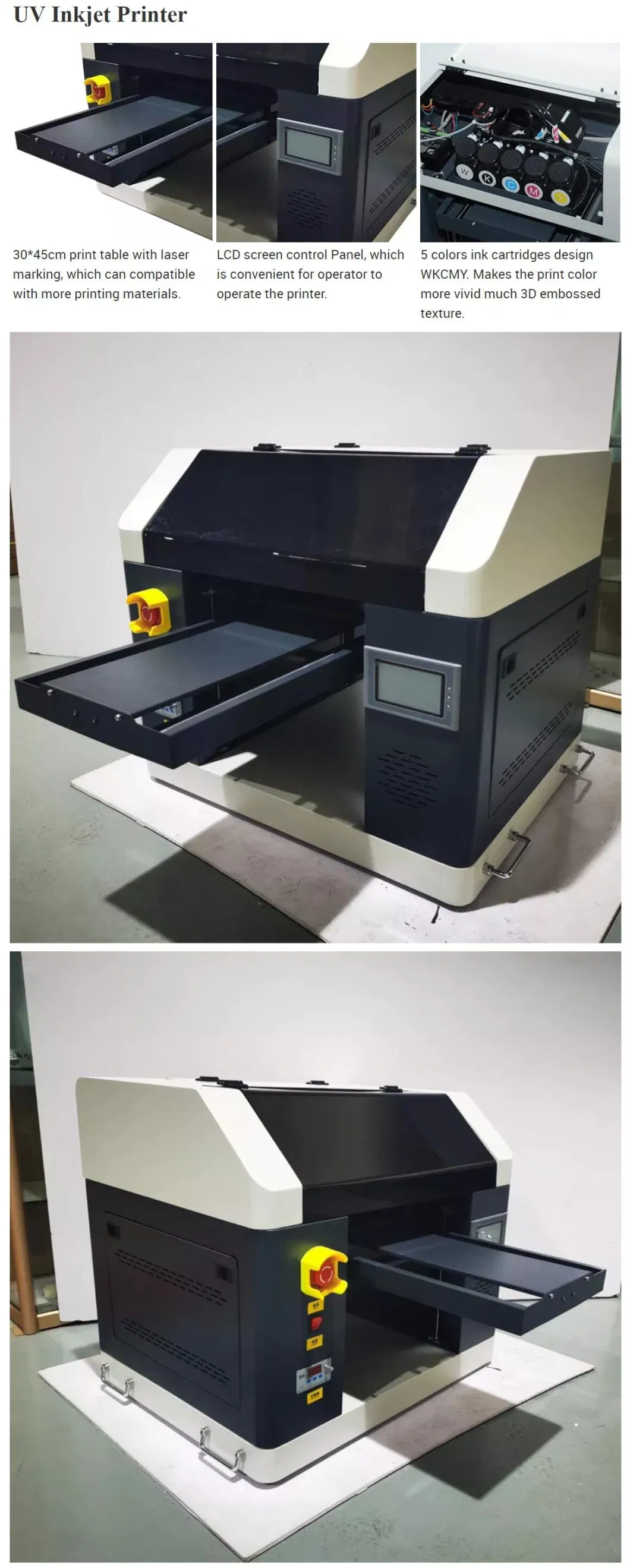 Hot Sale Industrial Wide Large Format Digital Inkjet LED UV Flatbed Printer with Big Promotion Price